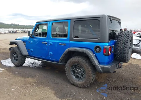 2024 Jeep Wrangler 4-Door Willys 4X4 from USA, damaged, VIN 1C4PJXDN8RW106765